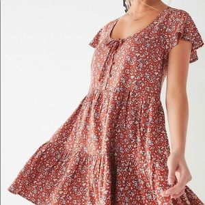 UO Floral Babydoll Dress